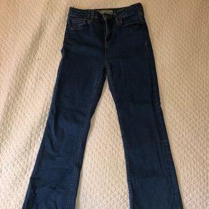 topshop flared crop jeans